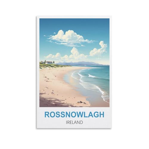 1000-teiliges Puzzle, Rossnowlagh, Irland-Poster für Kinder und Erwachsene, personalisiertes Puzzle-Spiel zum Zusammenbauen, 70 x 50 cm von AFHMZ
