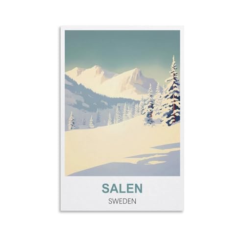 1000-teiliges Puzzle, Salen Schweden für Kinder und Erwachsene, personalisiertes Puzzle-Spiel zum Zusammensetzen, 70 x 50 cm von AFHMZ