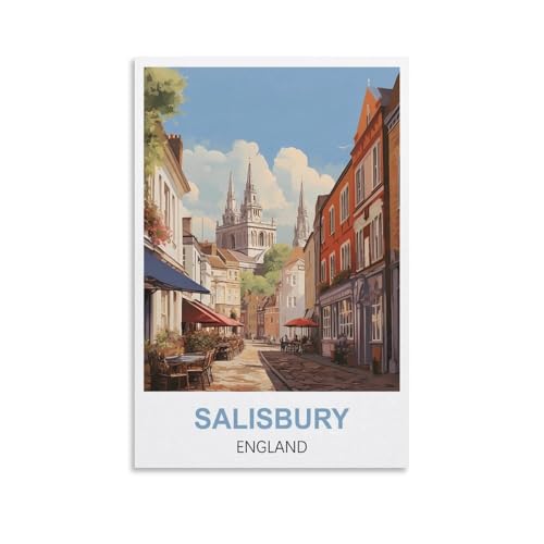 1000-teiliges Puzzle, Salisbury, England, 1000-teiliges Puzzle für Erwachsene – anspruchsvolles Denkspiel für Erwachsene, 38 x 26 cm von AFHMZ