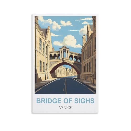 1000-teiliges Puzzle, Seufzerbrücke Venedig für Kinder und Erwachsene, personalisiertes Puzzle-Spiel zum Zusammenbauen, 70 x 50 cm von AFHMZ