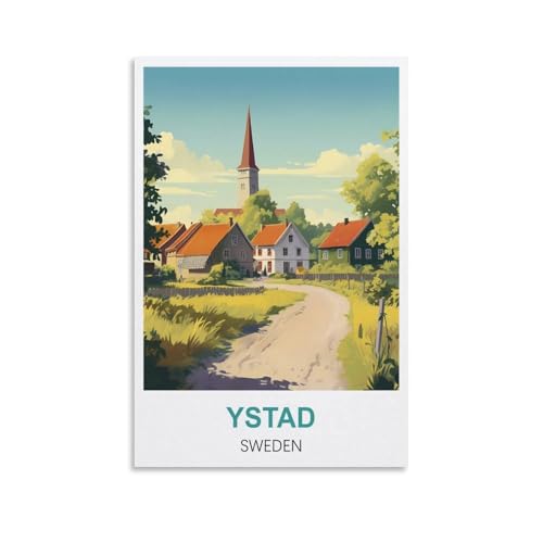 1000-teiliges Puzzle, Ystad, Schweden, Puzzles für Erwachsene, Kunstwerk, Hauswanddekoration, anspruchsvolles Puzzle für Familienspiele, 70 x 50 cm von AFHMZ