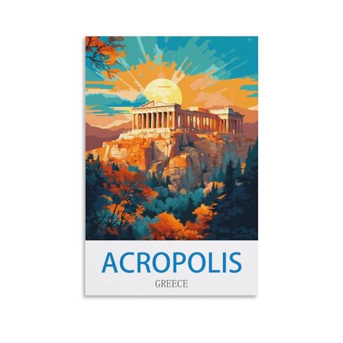 1000-teiliges Puzzle „Akropolis, Griechenland“, 1000-teiliges Puzzle für Erwachsene – anspruchsvolles Denkspiel für Erwachsene, 38 x 26 cm von AFHMZ