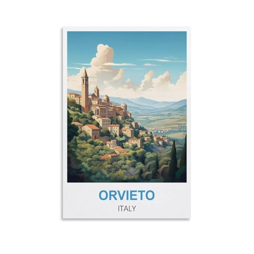 1000-teiliges Puzzle „Orvieto, Italien“ für Kinder und Erwachsene, personalisiertes Puzzle-Spiel zum Zusammensetzen, 70 x 50 cm von AFHMZ