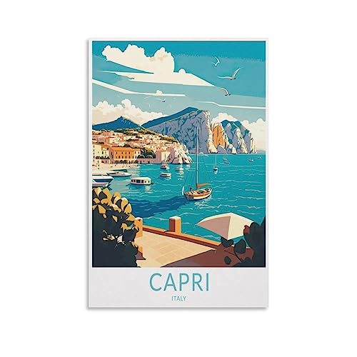 1000-teiliges Puzzle Capri, Italienischer See, für Kinder und Erwachsene, personalisiertes Puzzle-Spiel zum Zusammensetzen, 70 x 50 cm von AFHMZ