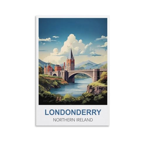 1000-teiliges Puzzle Londonderry, Nordirland, 1000-teiliges Puzzle für Erwachsene – anspruchsvolles Denksport-Puzzle für Erwachsene, 70 x 50 cm 1000-teiliges Puzzle Londonderry, Nordirland, 1000-teiliges Puzzle für Erwachsene – anspruchsvolles Denksport-Puzzle für Erwachsene, 70 x 50 cm von AFHMZ
