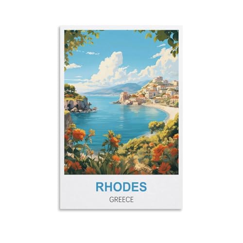 1000-teiliges Puzzle Rhodos, Griechenland, 1000-teiliges Puzzle für Erwachsene – Anspruchsvolles Denkspiel für Erwachsene, 70 x 50 cm 1000-teiliges Puzzle Rhodos, Griechenland, 1000-teiliges Puzzle für Erwachsene – Anspruchsvolles Denkspiel für Erwachsene, 70 x 50 cm von AFHMZ