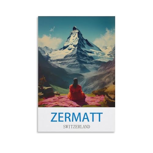1000-teiliges Puzzle Zermatt, Schweiz, Puzzles für Erwachsene, Kunstwerk, Hauswanddekoration, anspruchsvolles Puzzle für Familienspiele, 70 x 50 cm 1000-teiliges Puzzle Zermatt, Schweiz, Puzzles für Erwachsene, Kunstwerk, Hauswanddekoration, anspruchsvolles Puzzle für Familienspiele, 70 x 50 cm von AFHMZ
