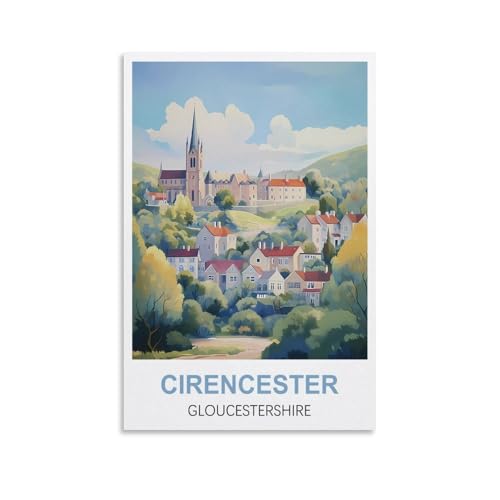1000-teiliges Puzzle für Erwachsene, Cirencester Gloucestershire-Poster, 1000-teiliges Puzzle, Lernspiele, Heimdekoration, Puzzle, 52 x 38 cm von AFHMZ