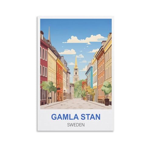 1000-teiliges Puzzle für Erwachsene, Gamla Stan, Schweden, 1000-teiliges Puzzle, Lernspiele, Heimdekoration, Puzzle, 70 x 50 cm 1000-teiliges Puzzle für Erwachsene, Gamla Stan, Schweden, 1000-teiliges Puzzle, Lernspiele, Heimdekoration, Puzzle, 70 x 50 cm von AFHMZ