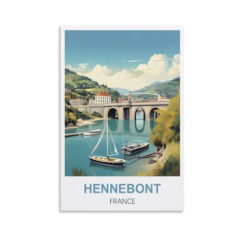 1000-teiliges Puzzle für Erwachsene, Hennebont France Poster, 1000-teiliges Puzzle, Lernspiele, Heimdekoration, Puzzle, 70 x 50 cm von AFHMZ