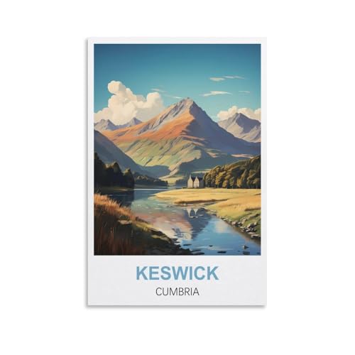1000-teiliges Puzzle für Erwachsene, Keswick Cumbria-Poster, 1000-teiliges Puzzle, Lernspiele, Heimdekoration, Puzzle, 70 x 50 cm 1000-teiliges Puzzle für Erwachsene, Keswick Cumbria-Poster, 1000-teiliges Puzzle, Lernspiele, Heimdekoration, Puzzle, 70 x 50 cm von AFHMZ