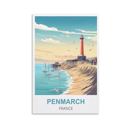 1000-teiliges Puzzle für Erwachsene, Penmarch France Posters, klassisches Brain Challenge-Puzzle, schwieriges, anspruchsvolles Spiel, 52 x 38 cm von AFHMZ
