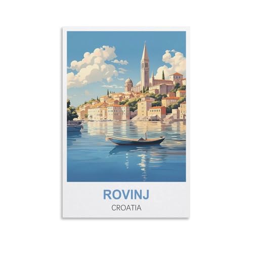 1000-teiliges Puzzle für Erwachsene, Rovinj, Kroatien, 1000-teiliges Puzzle, Lernspiele, Heimdekoration, Puzzle, 70 x 50 cm von AFHMZ