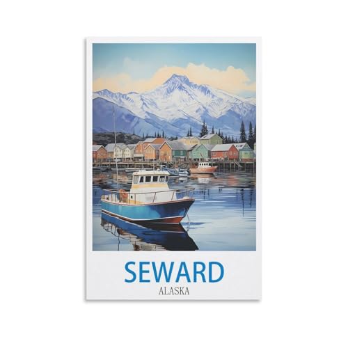 1000-teiliges Puzzle für Erwachsene, Seward Alaska, nachhaltiges Puzzle für Teenager, Geschenke, klassisches Puzzle zur Denksportaufgabe, schwieriges, anspruchsvolles Spiel, 70 x 50 cm 1000-teiliges Puzzle für Erwachsene, Seward Alaska, nachhaltiges Puzzle für Teenager, Geschenke, klassisches Puzzle zur Denksportaufgabe, schwieriges, anspruchsvolles Spiel, 70 x 50 cm von AFHMZ