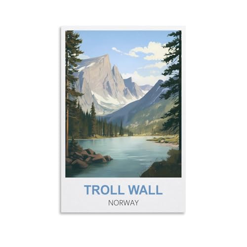 1000-teiliges Puzzle für Erwachsene, Troll Wall Norway, 1000-teiliges Puzzle, Lernspiele, Heimdekoration, Puzzle, 38 x 26 cm 1000-teiliges Puzzle für Erwachsene, Troll Wall Norway, 1000-teiliges Puzzle, Lernspiele, Heimdekoration, Puzzle, 38 x 26 cm von AFHMZ