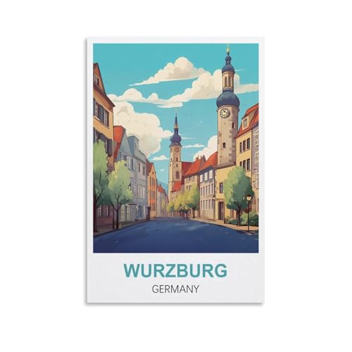 1000-teiliges Puzzle für Erwachsene, Würzburg, Deutschland-Poster, klassisches Brain-Challenge-Puzzle, schwieriges, anspruchsvolles Spiel, 70 x 50 cm von AFHMZ