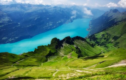 1000-teiliges Puzzle zum Selbermachen, Holzpuzzle, Moderne Wohnkultur, Kunst, Intelligenzspiel, einzigartiges Geschenk, Schweiz, Brienzersee, Alpenberge, Landschaften, 70 x 50 cm 1000-teiliges Puzzle zum Selbermachen, Holzpuzzle, Moderne Wohnkultur, Kunst, Intelligenzspiel, einzigartiges Geschenk, Schweiz, Brienzersee, Alpenberge, Landschaften, 70 x 50 cm von AFHMZ