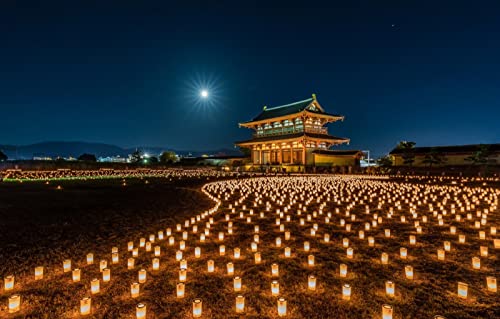 1000-teiliges Puzzle. Natürliche Schönheit, Japan, Laternen, Nara Park, 70 x 50 cm von AFHMZ