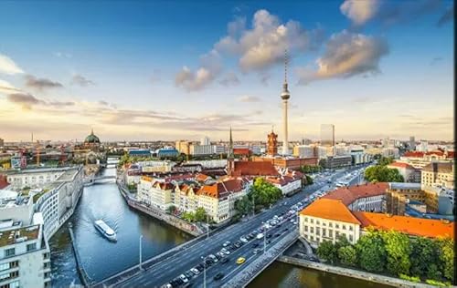 200 Teile Berliner Turm Das Puzzle Puzzle Pädagogisches Spielzeug für Erwachsene 35x25CM von AFHMZ