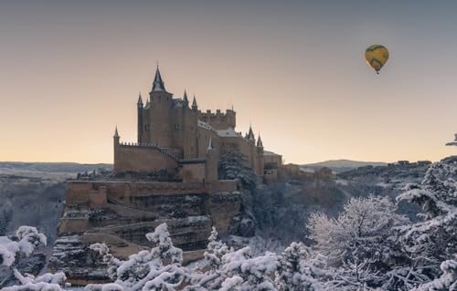 200-teiliges Puzzle, Burg Hohenzollern und Ballon im Winter, einzigartiges Geburtstags, 35 x 25 cm 200-teiliges Puzzle, Burg Hohenzollern und Ballon im Winter, einzigartiges Geburtstags, 35 x 25 cm von AFHMZ