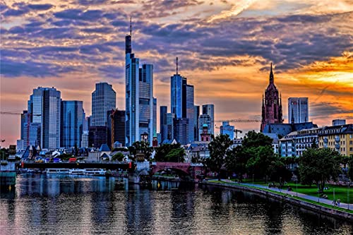 200-teiliges Puzzle, Frankfurter Wolkenkratzer-Skyline, DIY-Bild aus Holz, Heimdekoration 35 x 25 cm 200-teiliges Puzzle, Frankfurter Wolkenkratzer-Skyline, DIY-Bild aus Holz, Heimdekoration 35 x 25 cm von AFHMZ