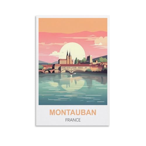 2000-teilige Puzzles, Poster von Montauban, Frankreich, Puzzle-Sets für anspruchsvolle Puzzlespiele und Familienspiele, 100 x 70 cm von AFHMZ