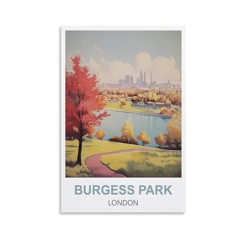 2000-teiliges Puzzle, Burgess Park London-Poster für Kinder und Erwachsene, personalisiertes Puzzle-Spiel zum Zusammenbauen, 100 x 70 cm von AFHMZ