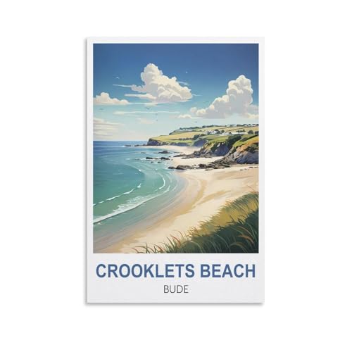 2000-teiliges Puzzle, Crooklets Beach Bude für Kinder und Erwachsene, personalisiertes Puzzle-Spiel zum Zusammenbauen, 100 x 70 cm von AFHMZ