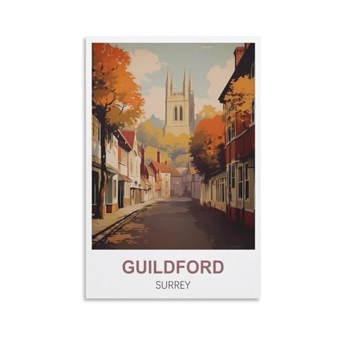 2000-teiliges Puzzle, Guildford Surrey für Kinder und Erwachsene, personalisiertes Puzzle-Spiel zum Zusammenbauen, 100 x 70 cm von AFHMZ