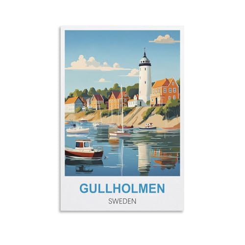 2000-teiliges Puzzle, Gullholmen, Schweden, anspruchsvolles, schwieriges Puzzle, Lernspiel, Puzzles, Geschenke für Erwachsene, 100 x 70 cm von AFHMZ
