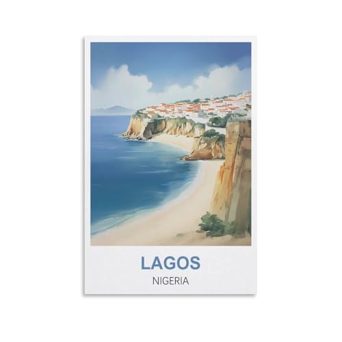 2000-teiliges Puzzle, Lagos, Nigeria-Poster für Kinder und Erwachsene, personalisiertes Puzzle-Spiel zum Zusammenbauen, 100 x 70 cm von AFHMZ