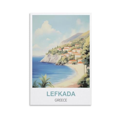 2000-teiliges Puzzle, Lefkada, Griechenland-Poster, anspruchsvolles, schwieriges Puzzle, Lernspiel, Puzzles, Geschenke für Erwachsene, 100 x 70 cm von AFHMZ