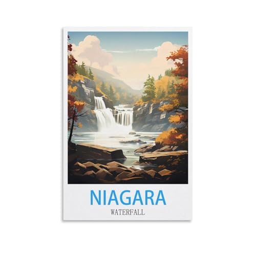 2000-teiliges Puzzle, Niagara-Wasserfall-Poster für Kinder und Erwachsene, personalisiertes Puzzle-Spiel zum Zusammenbauen, 100 x 70 cm von AFHMZ