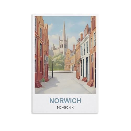 2000-teiliges Puzzle, Norwich Norfolk Posters Puzzle 2000 Teile Papierpuzzle Lernspielzeug für Erwachsene und Kinder Familiendekompressionsspiel 100 x 70 cm 2000-teiliges Puzzle, Norwich Norfolk Posters Puzzle 2000 Teile Papierpuzzle Lernspielzeug für Erwachsene und Kinder Familiendekompressionsspiel 100 x 70 cm von AFHMZ