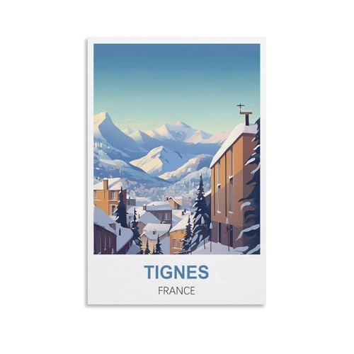 2000-teiliges Puzzle, Poster von Tignes, Frankreich, für Kinder und Erwachsene, personalisiertes Puzzle-Spiel zum Zusammenbauen, 100 x 70 cm von AFHMZ