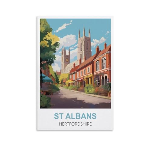 2000-teiliges Puzzle, St. Albans Hertfordshire Poster Puzzle 2000 Teile Papierpuzzle Lernspielzeug für Erwachsene und Kinder Familien-Dekompressionsspiel 100 x 70 cm 2000-teiliges Puzzle, St. Albans Hertfordshire Poster Puzzle 2000 Teile Papierpuzzle Lernspielzeug für Erwachsene und Kinder Familien-Dekompressionsspiel 100 x 70 cm von AFHMZ