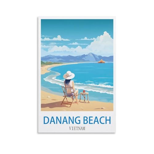 2000-teiliges Puzzle „Danang Beach, Vietnam“ für Kinder und Erwachsene, personalisiertes Puzzle-Spiel zum Zusammensetzen, 100 x 70 cm von AFHMZ