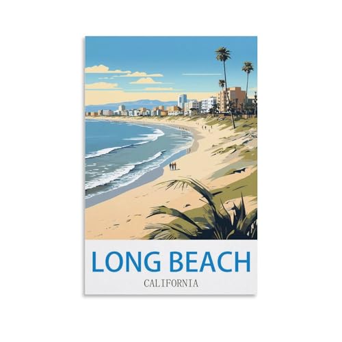 2000-teiliges Puzzle „Long Beach, Kalifornien“ für Kinder und Erwachsene, personalisiertes Puzzle-Spiel zum Zusammensetzen, 100 x 70 cm von AFHMZ