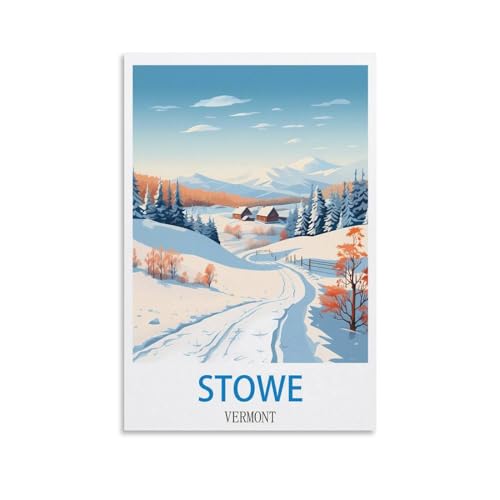 2000-teiliges Puzzle „Ski in Stowe, Vermont“ für Kinder und Erwachsene, personalisiertes Puzzle-Spiel zum Zusammensetzen, 100 x 70 cm von AFHMZ