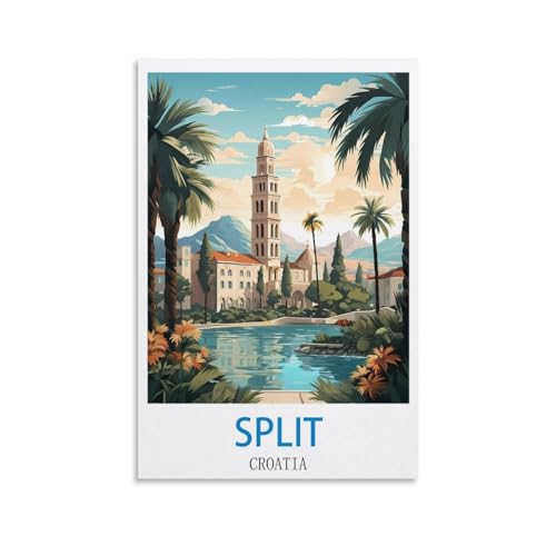 2000-teiliges Puzzle „Split, Kroatien“, 2000-teiliges Puzzle für Erwachsene – anspruchsvolles Denkspiel für Erwachsene, 100 x 70 cm von AFHMZ