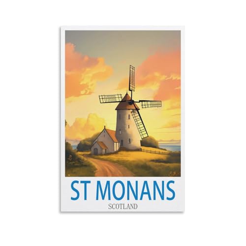 2000-teiliges Puzzle „St. Monans, Schottland“ für Kinder und Erwachsene, personalisiertes Puzzle-Spiel zum Zusammensetzen, 100 x 70 cm von AFHMZ