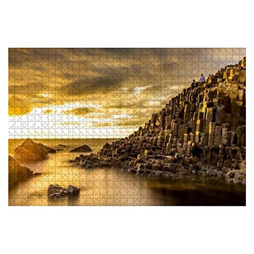 2000-teiliges Puzzle Blick auf den Giant’s Causeway in Nordirland bei Sonnenuntergang mit einem Puzzle, Wanddekoration für Zuhause, Puzzle für Erwachsene, Lernspiele, DIY-Puzzle, 70 x 100 cm 2000-teiliges Puzzle Blick auf den Giant’s Causeway in Nordirland bei Sonnenuntergang mit einem Puzzle, Wanddekoration für Zuhause, Puzzle für Erwachsene, Lernspiele, DIY-Puzzle, 70 x 100 cm von AFHMZ