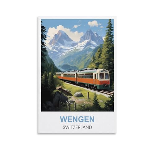 2000-teiliges Puzzle Wengen, Schweiz, 2000-teiliges Puzzle für Erwachsene – Anspruchsvolles Denkspiel für Erwachsene, 100 x 70 cm 2000-teiliges Puzzle Wengen, Schweiz, 2000-teiliges Puzzle für Erwachsene – Anspruchsvolles Denkspiel für Erwachsene, 100 x 70 cm von AFHMZ