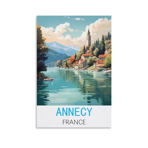 2000-teiliges Puzzle für Erwachsene, Annecy, Frankreich-Poster, klassisches Brain-Challenge-Puzzle, schwieriges, anspruchsvolles Spiel, 100 x 70 cm von AFHMZ