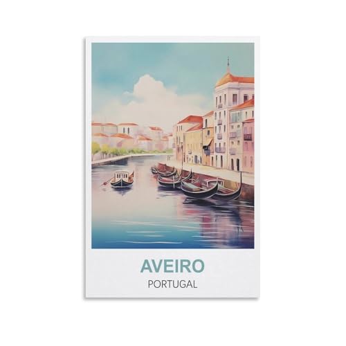 2000-teiliges Puzzle für Erwachsene, Aveiro, Portugal-Poster, 2000-teiliges Puzzle, Lernspiele, Heimdekoration, Puzzle, 100 x 70 cm von AFHMZ