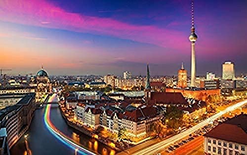 2000-teiliges Puzzle für Erwachsene, Berliner Nachtszene, Denksport-Puzzle für Kinder, Lernspiele, Denksport-Puzzle für Kinder, Lernspiele, Geschenk, 70 x 100 cm 2000-teiliges Puzzle für Erwachsene, Berliner Nachtszene, Denksport-Puzzle für Kinder, Lernspiele, Denksport-Puzzle für Kinder, Lernspiele, Geschenk, 70 x 100 cm von AFHMZ