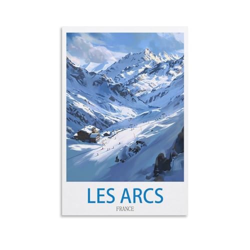 2000-teiliges Puzzle für Erwachsene, Les Arcs, Frankreich, Ski, 2000-teiliges Puzzle, Lernspiele, Heimdekoration, Puzzle, 100 x 70 cm von AFHMZ