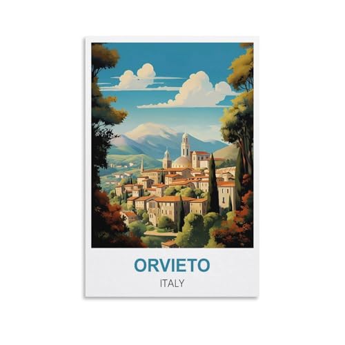 2000-teiliges Puzzle für Erwachsene, Orvieto, Italien-Poster, 2000-teiliges Puzzle, Lernspiele, Heimdekoration, Puzzle, 100 x 70 cm von AFHMZ