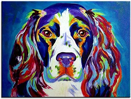 2000-teiliges Puzzle für Erwachsene, Springer Spaniel malen, 2000-teiliges Puzzle für Erwachsene, Papierpuzzle, zusammengebautes Puzzle, Puzzle für Erwachsene, 70 x 100 cm von AFHMZ