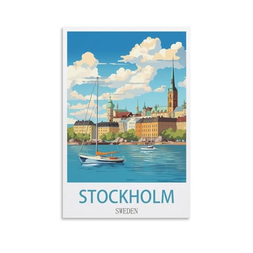 2000-teiliges Puzzle für Erwachsene, Stockholm, Schweden, 2000-teiliges Puzzle, Lernspiele, Heimdekoration, Puzzle, 100 x 70 cm 2000-teiliges Puzzle für Erwachsene, Stockholm, Schweden, 2000-teiliges Puzzle, Lernspiele, Heimdekoration, Puzzle, 100 x 70 cm von AFHMZ